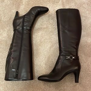 Bandolino Tall Black Leather Boots